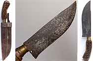 dukun knife with text symbols